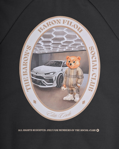 FW25 Tracksuit Jacket Oval Backprint Filou CXLVIII. - Black