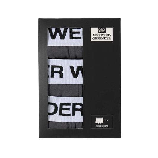 Boxer Shorts Pack Of 3 - dark charcoal