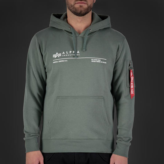 AI Reflective Hoody - vintage green