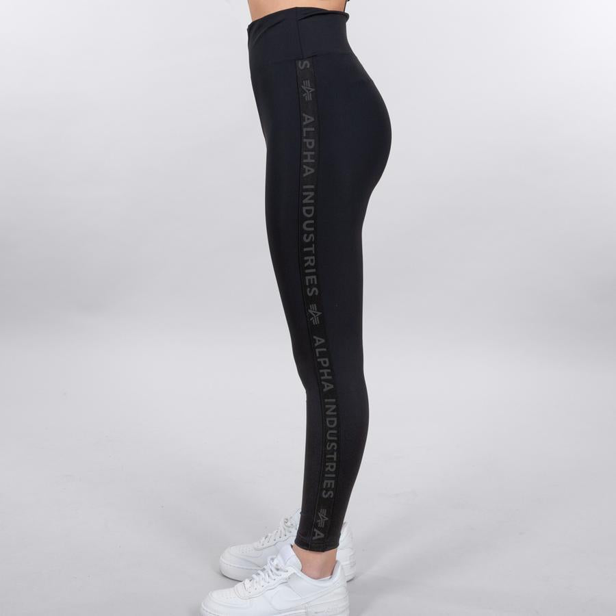 AI Stripe Leggings Woman - black