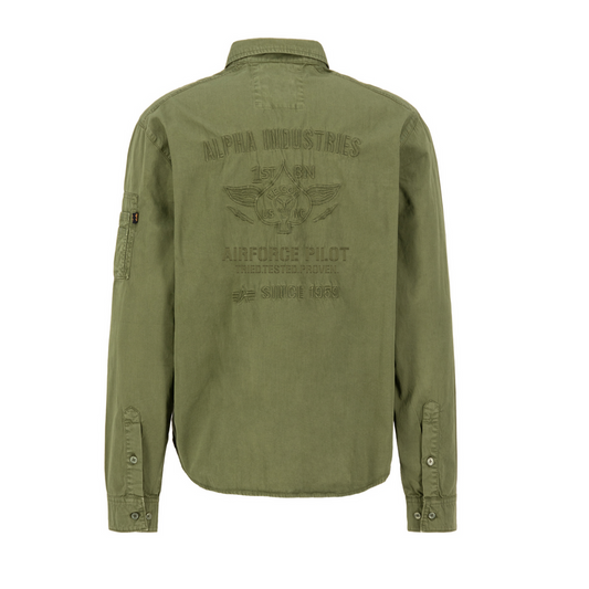 Air Force EMB Shirt - dark olive