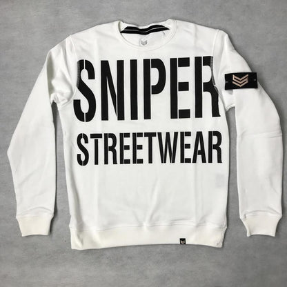 All Over Crew Neck - white