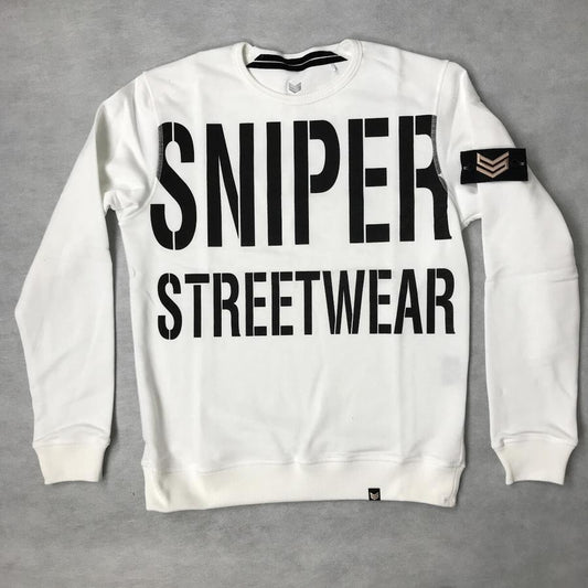 All Over Crew Neck - white