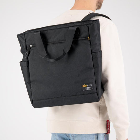 Backpak Tote Bag - black