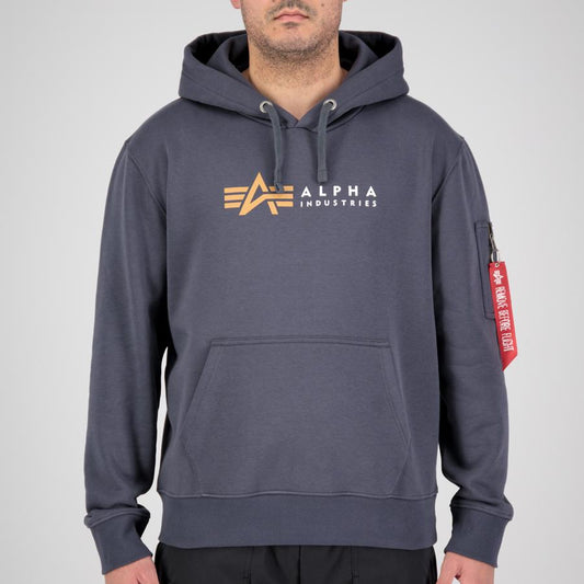 Alpha Label Hoody - greyblack
