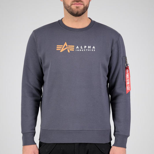 Alpha Label Sweater - greyblack