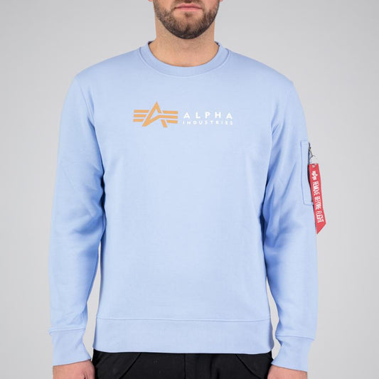 Alpha Label Sweater - light blue