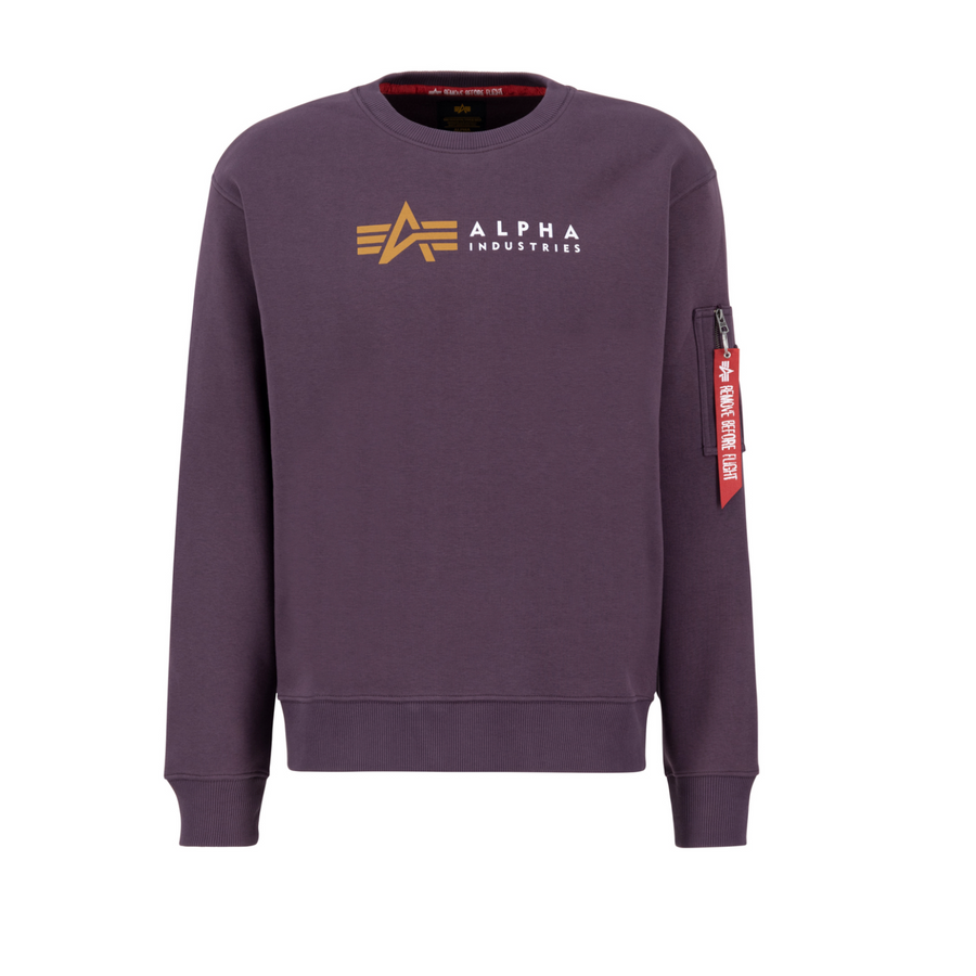 Alpha Label Sweater - plum