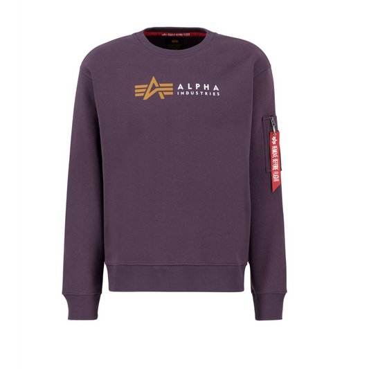 Alpha Label Sweater - plum