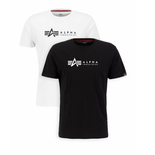Alpha Label T 2 Pak - black/white