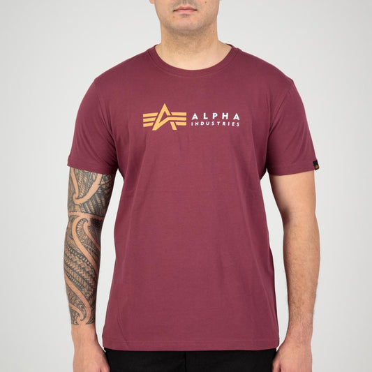 Alpha Label T - burgundy