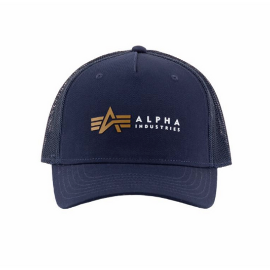 Alpha Label Trucker Cap - replica blue