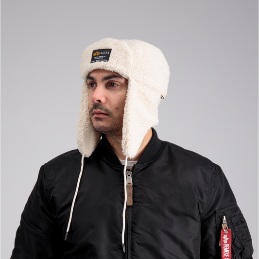Alpha Teddy Hat - off white