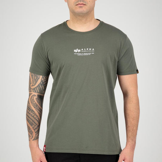 Alpha Wording T - dark olive