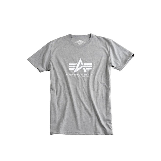 Basic T - greyheather/white