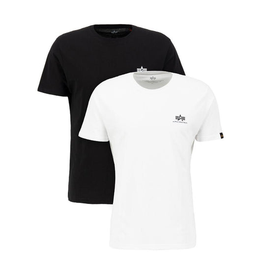 Basic T Small Logo 2 Pack - black/white
