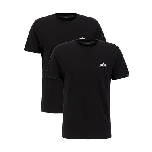 Basic T Small Logo 2 Pack - black/black