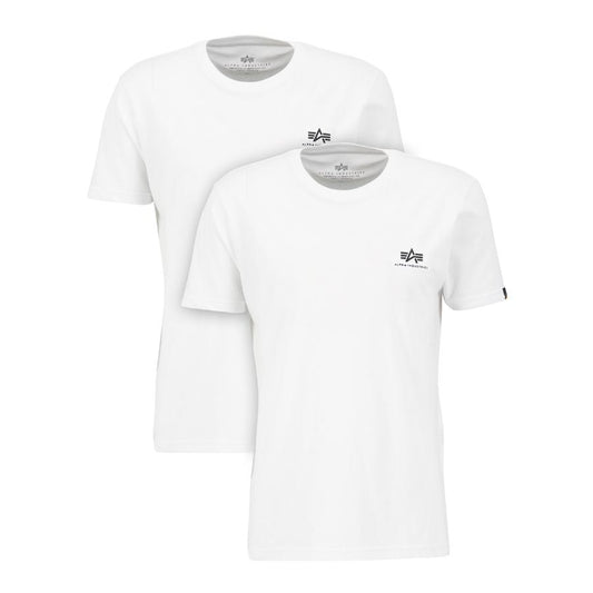 Basic T Small Logo 2 Pack - white/white