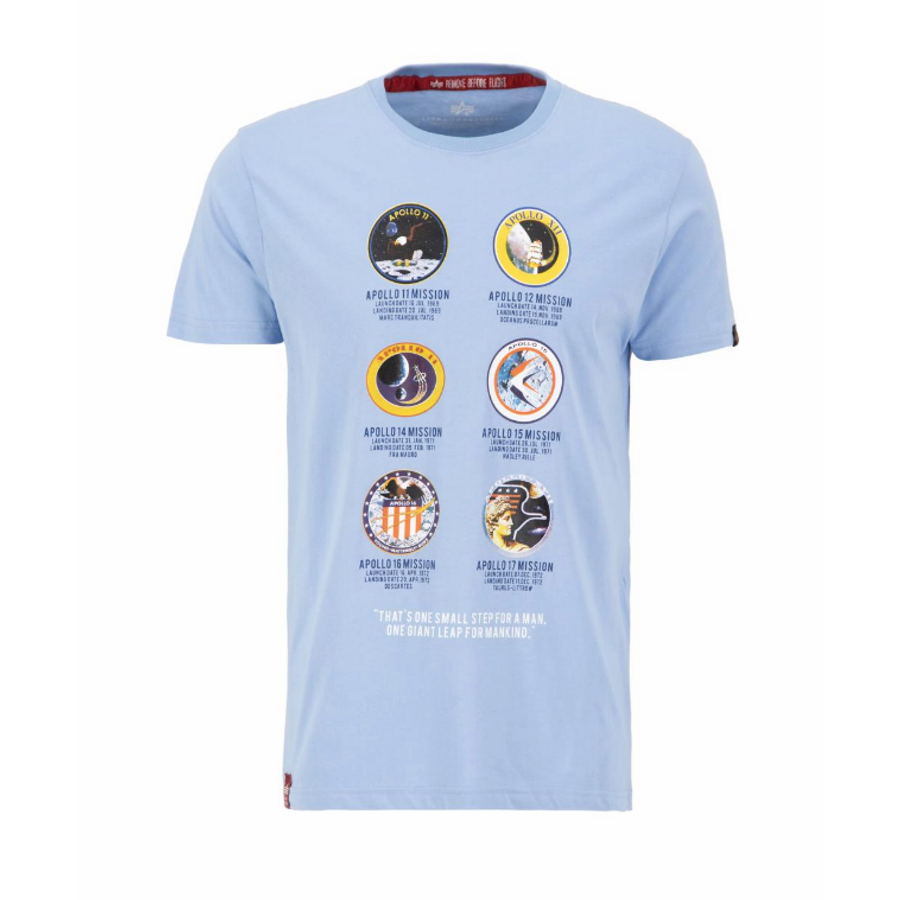 Apollo Mission T-Shirt - light blue
