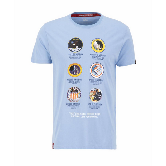 Apollo Mission T-Shirt - light blue