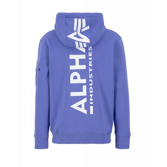 Back Print Hoody - electric violet