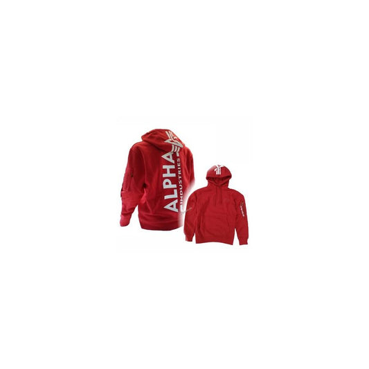Back Print Hoody - speed red