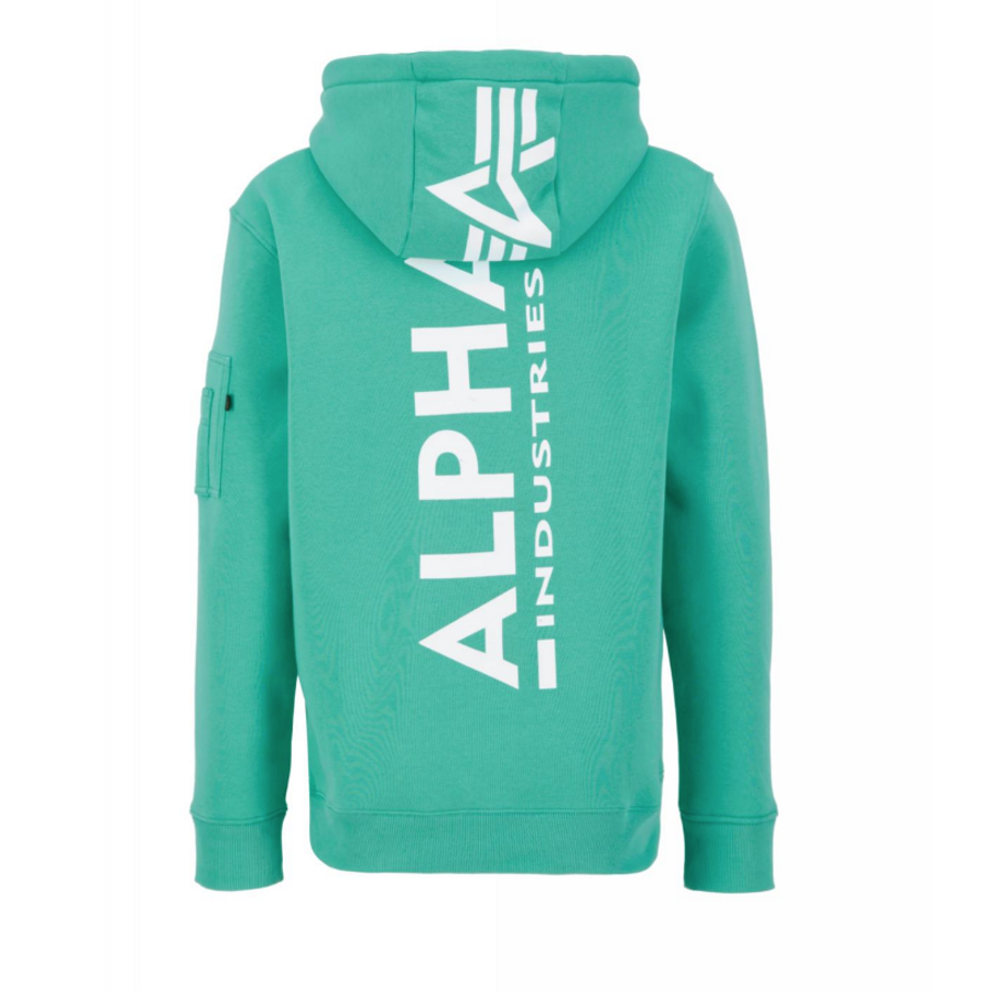 Back Print Hoody - atomic green