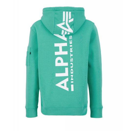 Back Print Hoody - atomic green