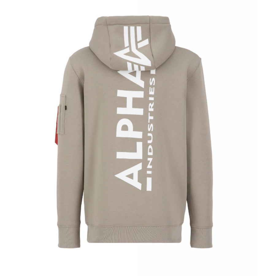 Back Print Hoody - vintage sand