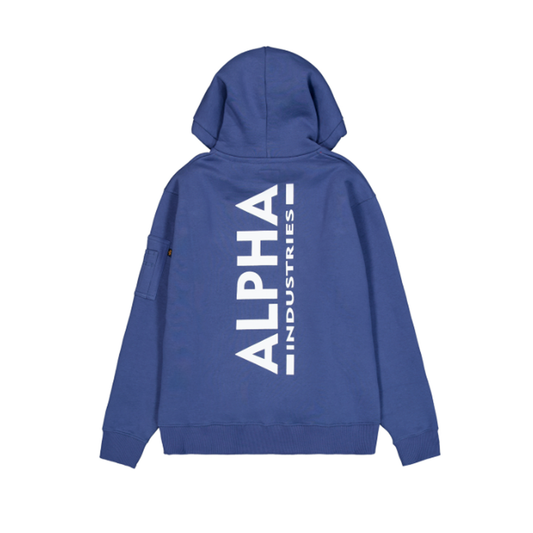 Back Print Hoodie - night purple