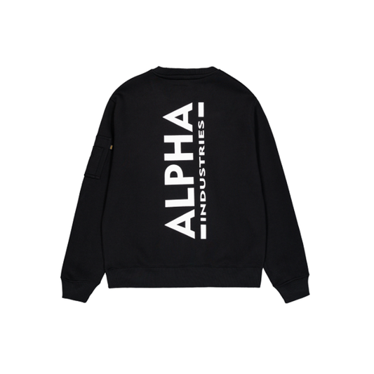 Back Print Sweatshirt - black