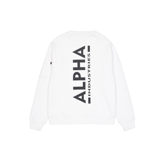 Back Print Sweatshirt - white