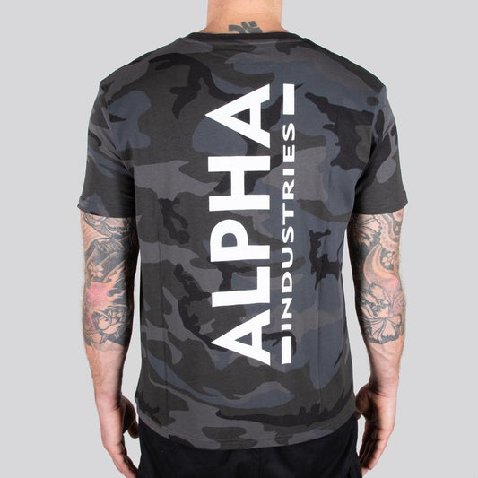 Backprint T Camo - black camo