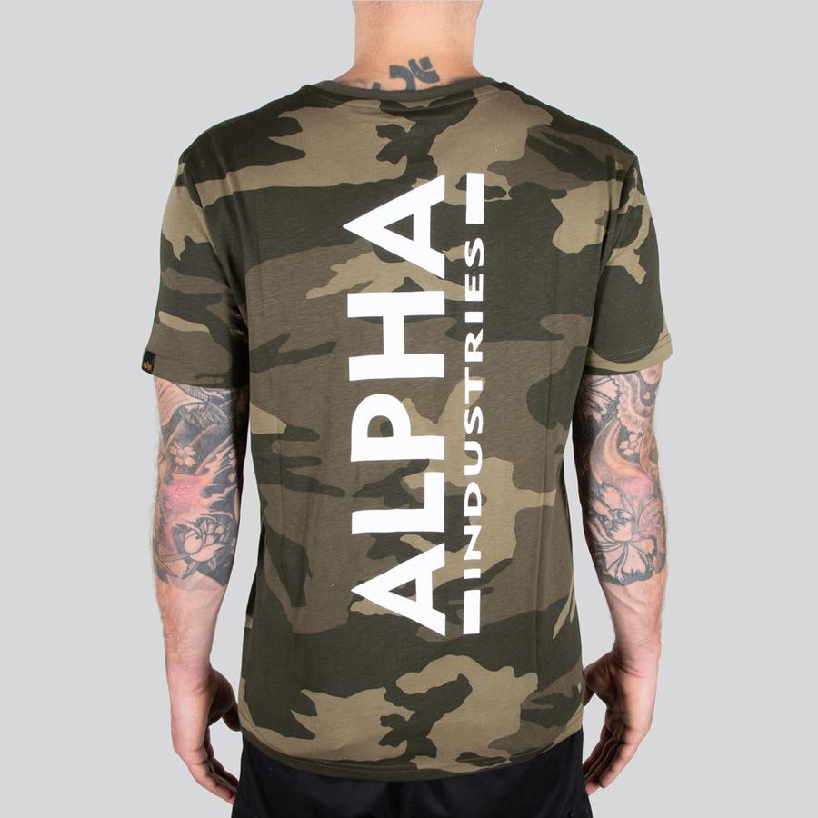 Backprint T Camo - olive camo