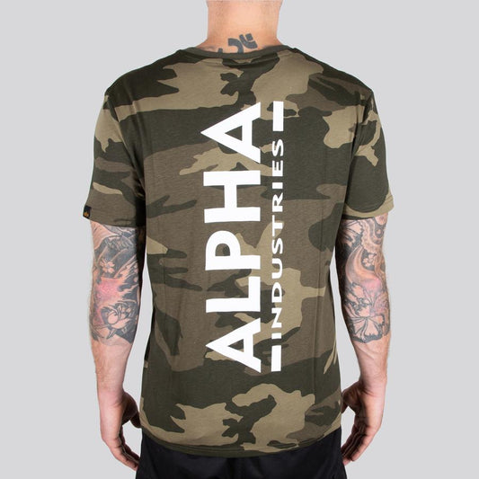 Backprint T Camo - olive camo