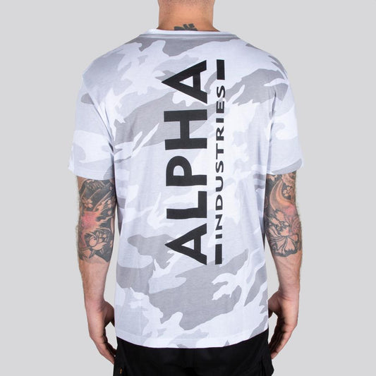 Backprint T Camo - white camo