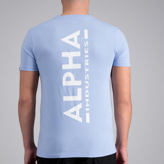 Backprint T - light blue