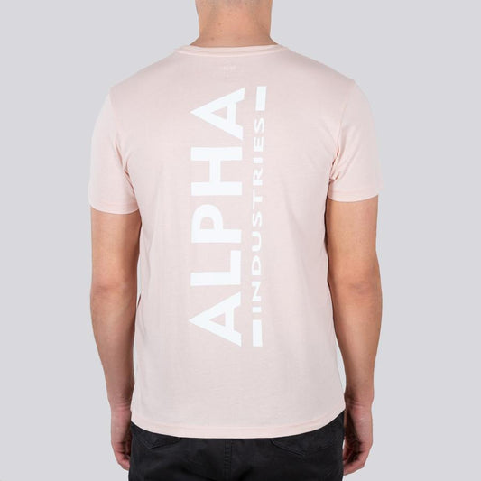 Backprint T - pale peach