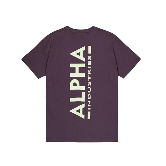 Backprint T - plum