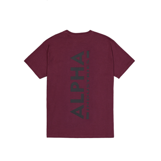 Backprint T - dark cherry