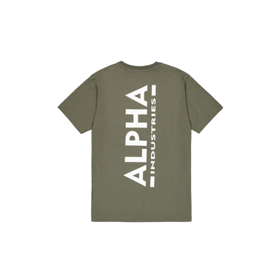 Backprint T - dark olive