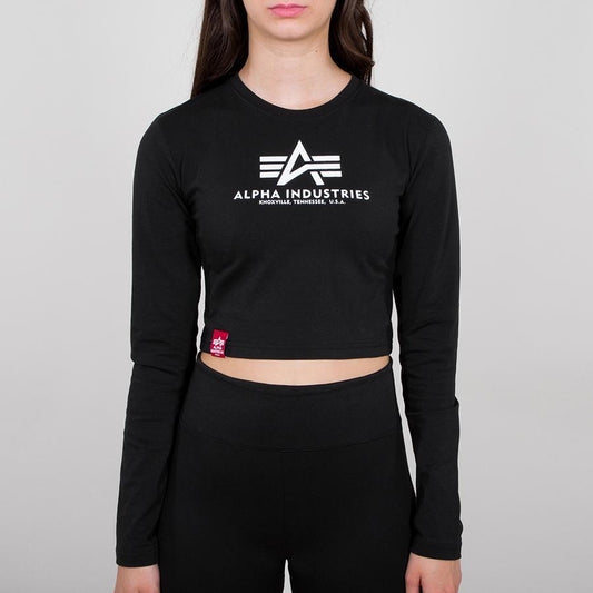 Basic Cropped LS - black