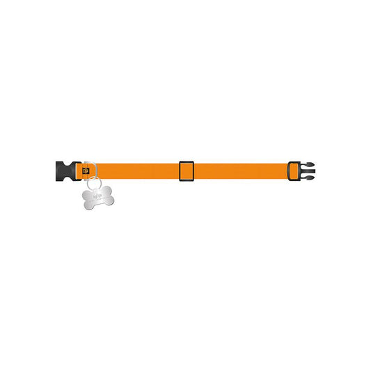 Basic Dog-Tag Collar - alpha orange