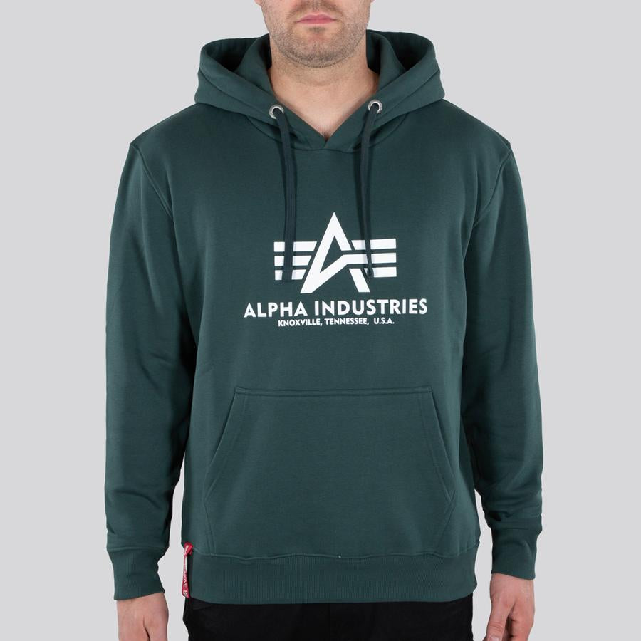 Basic Hoody - navy green