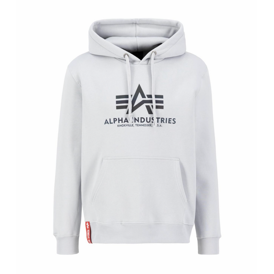 Basic Hoody Rainbow Reflective Print - pastel grey