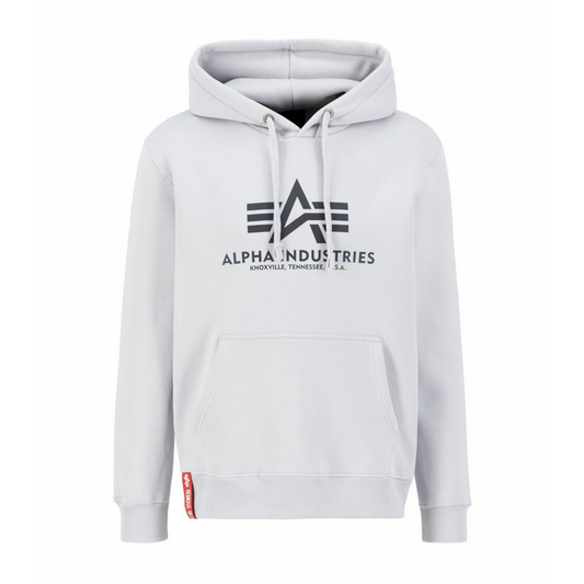 Basic Hoody Rainbow Reflective Print - pastel grey