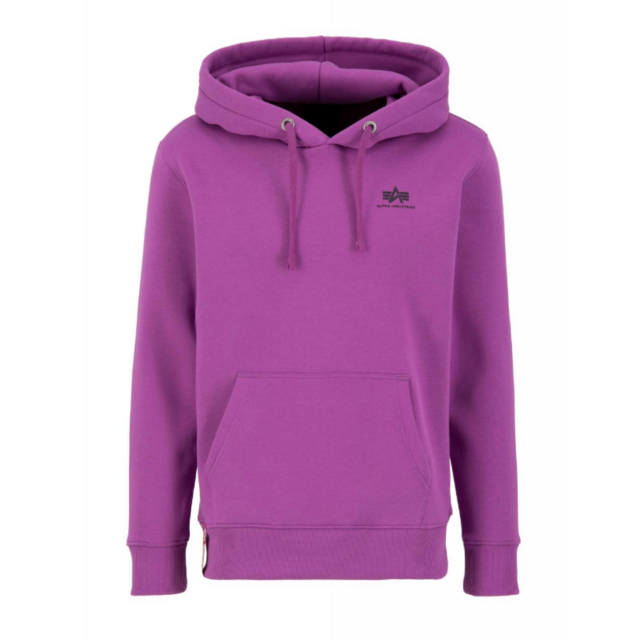 Basic Hoody Small Logo - dark magenta