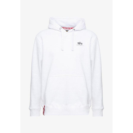 Basic Hoody Small Logo - white