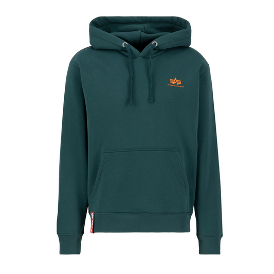 Basic Hoody Small Logo - force green