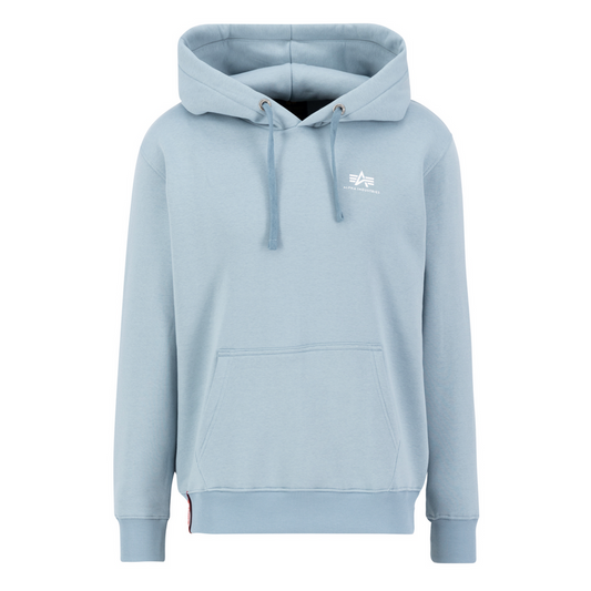 Basic Hoody Small Logo - greyblue